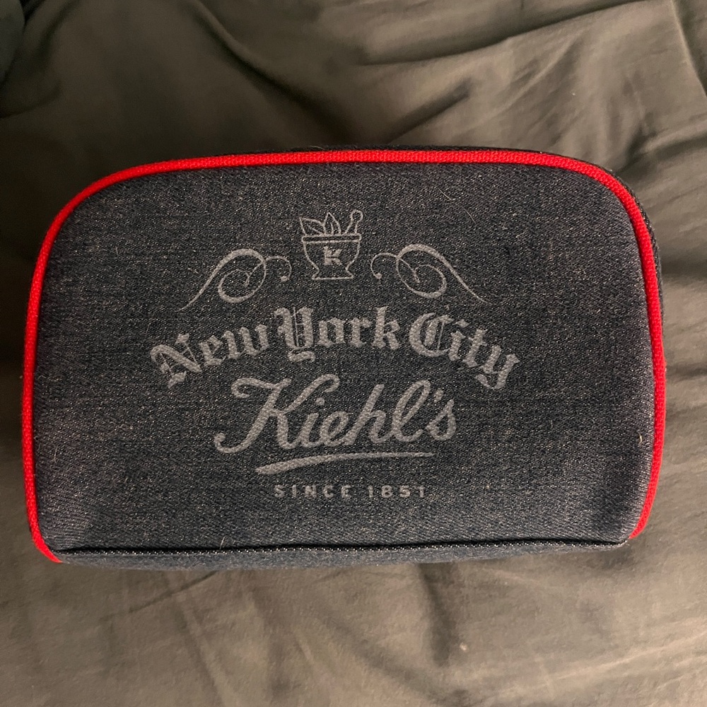 Kiehls Denim Cosmetic Bag